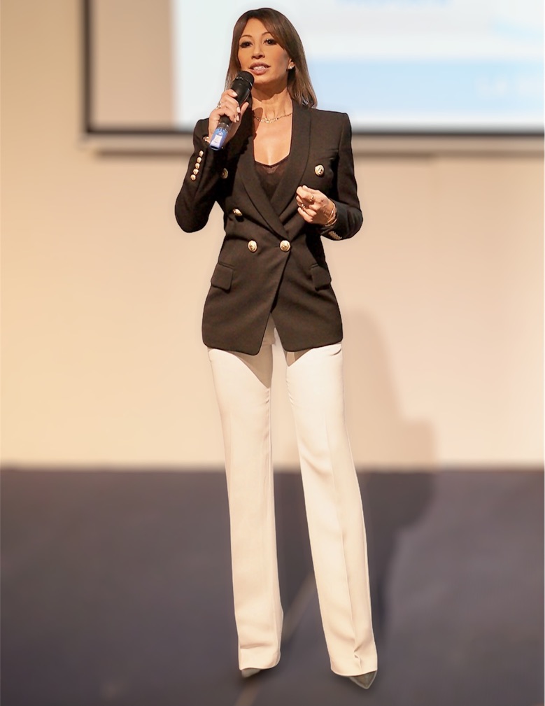 Ludovica Franchini durante un intervento